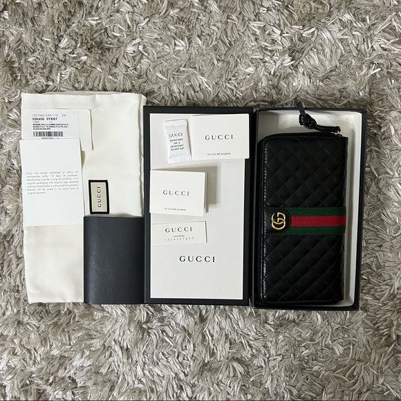 Gucci Ophidia Zip Around Wallet Quilted Leather - Picture 3 of 15